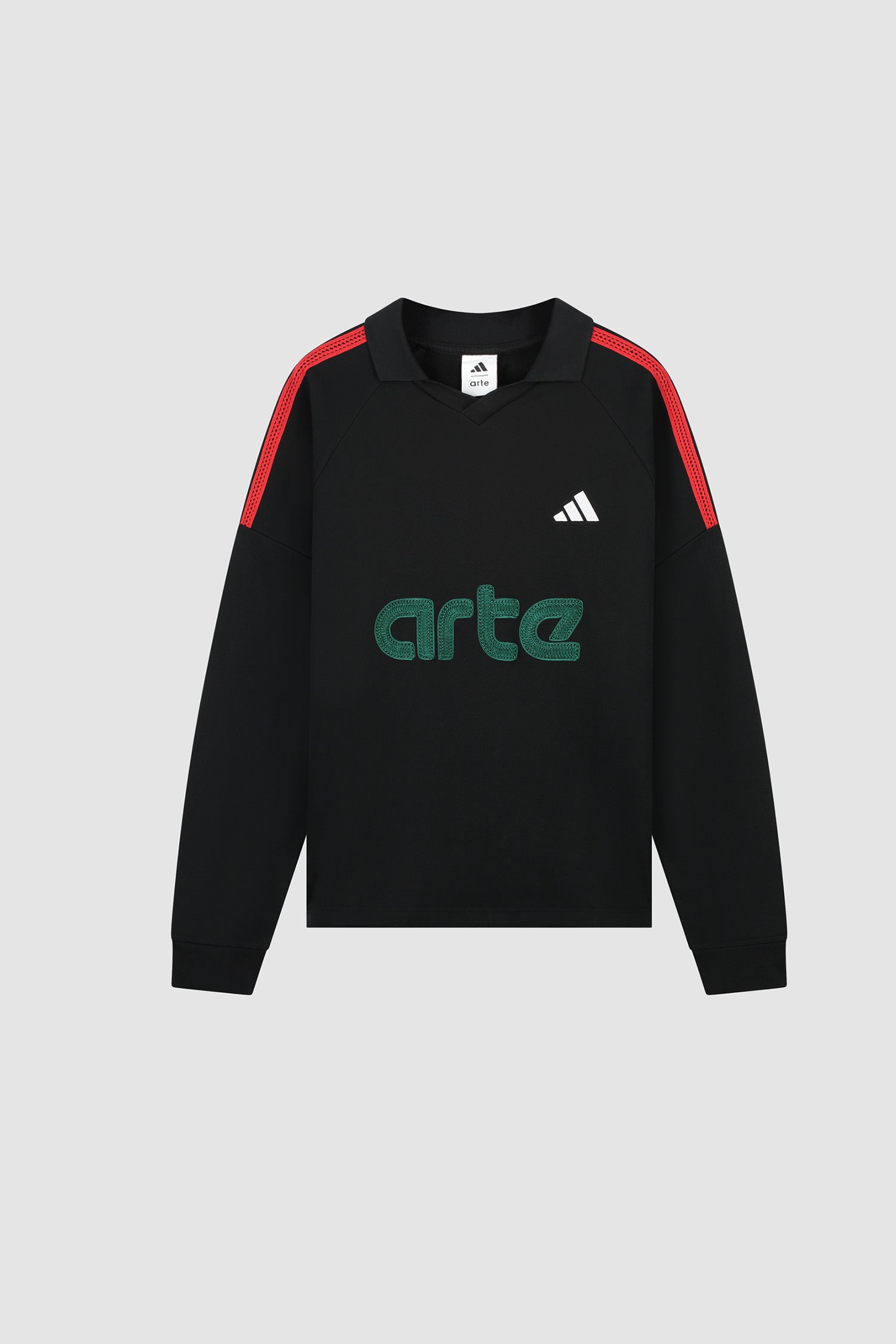 Arte pour adidas Terry LS en noir, vue de face