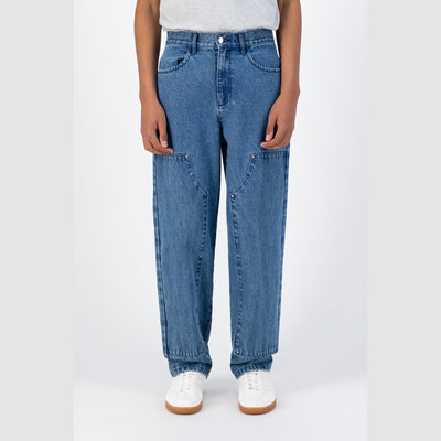 Porter Pants - Denim (Light Bleach)