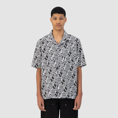 Scotti Allover Shirt - Black/White