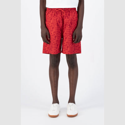 Soto Allover Short - Red/Dark Red