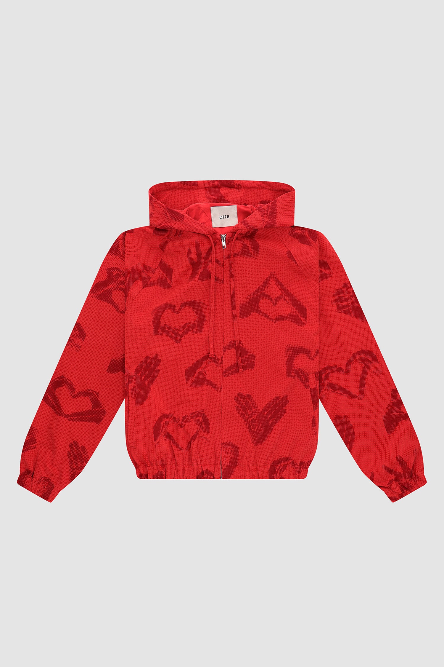 Hands Print Jacket - Red