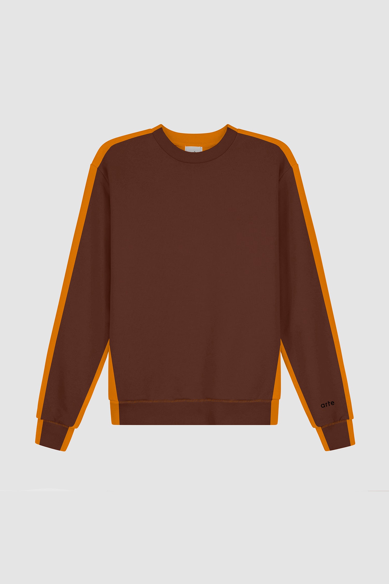 Two-tone crewneck - Orange