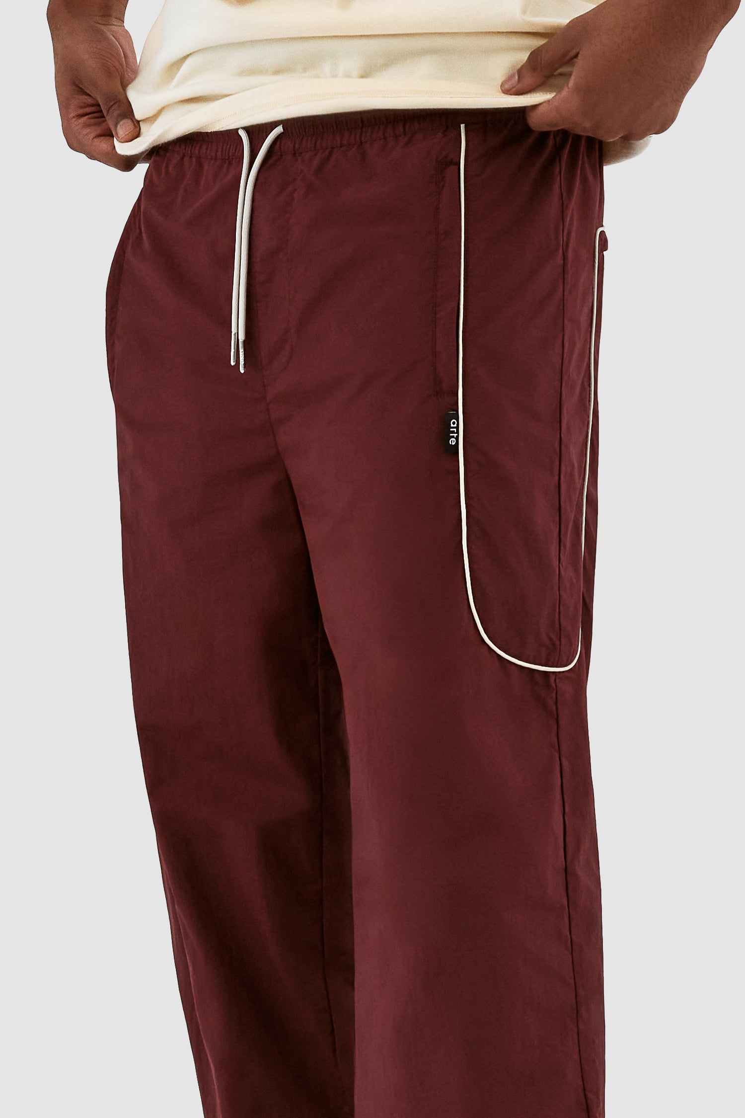 Pantalon Jordan SS24 - Bordeaux/Crème