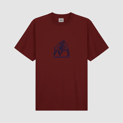 Teo Fighter Front T-shirt - Bordeaux