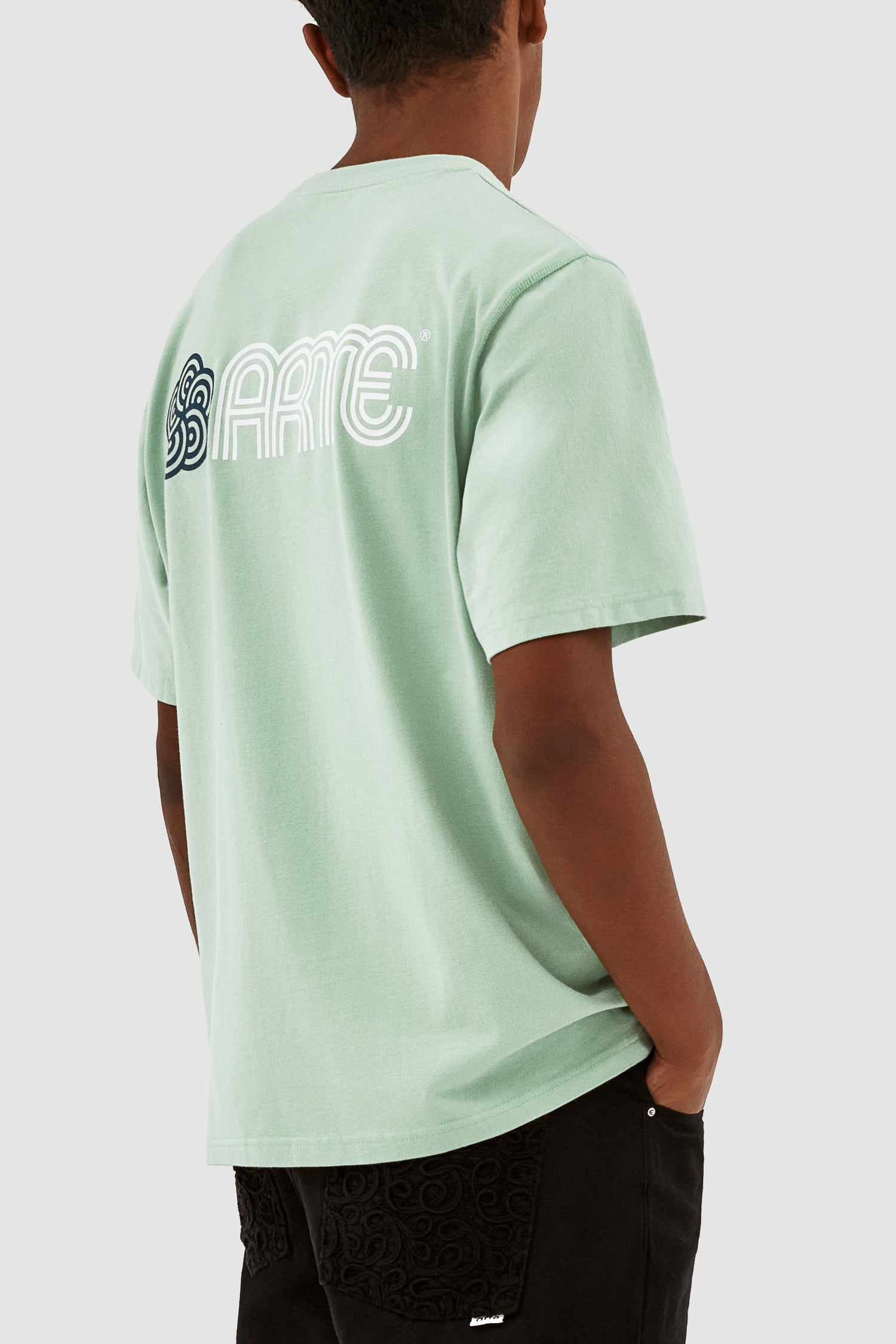 Teo Circle Flower T-shirt - Green