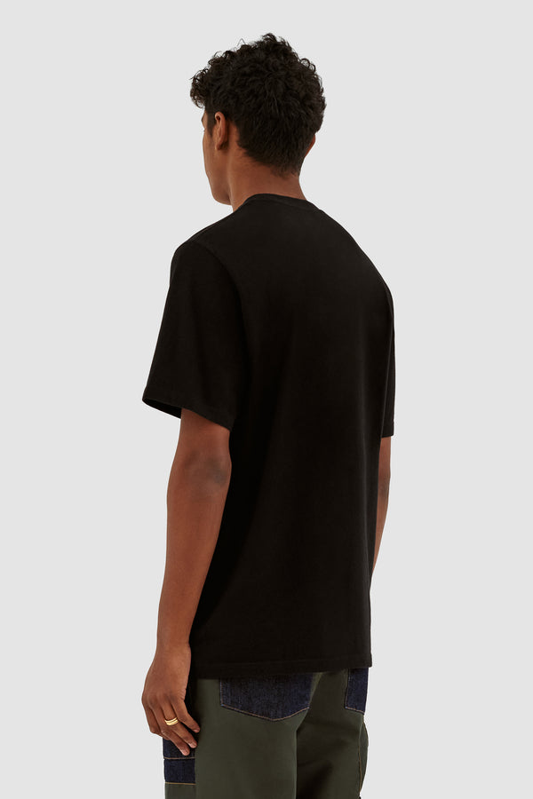Teo Print T-shirt - Black