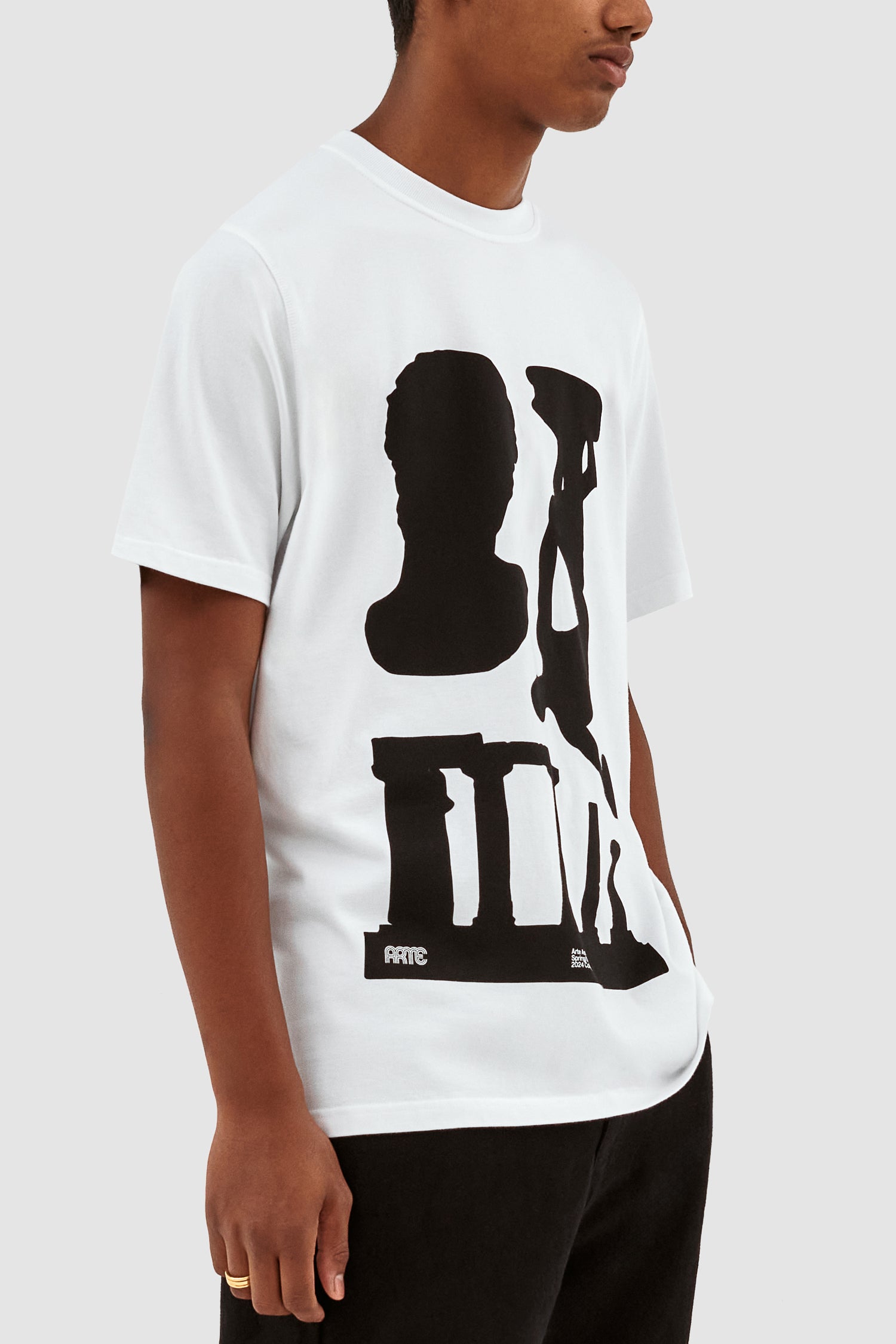 Teo Print T-shirt - White