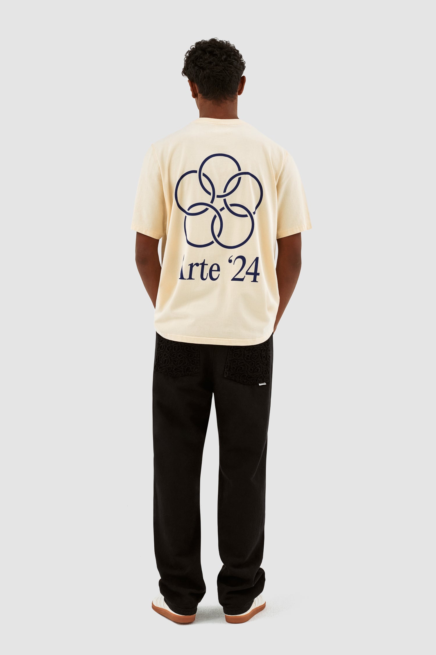Teo - T-shirt avec anneaux au dos - Crème