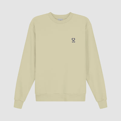 Carlos Small Heart Crewneck - Cream