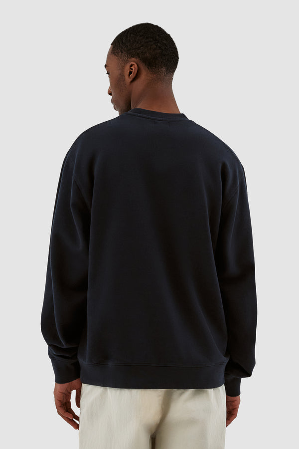 Carlos Small Heart Crewneck - Navy