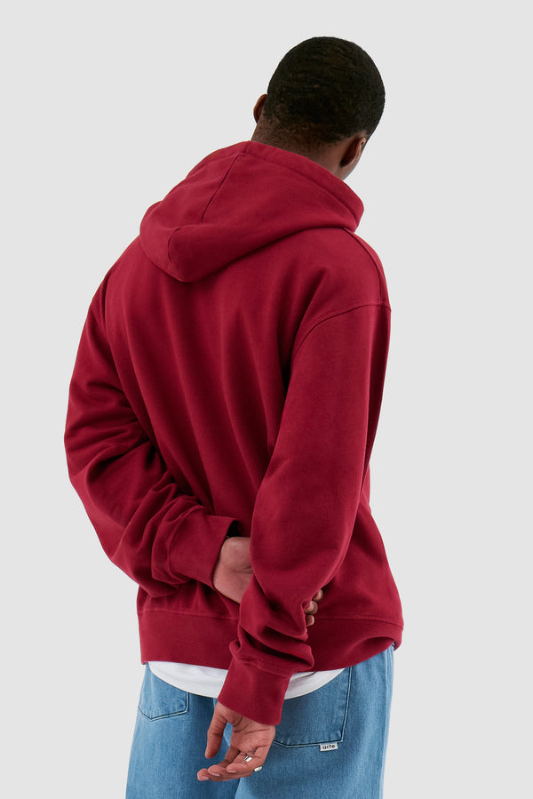 Hank Arte Front Hoodie - Bordeaux