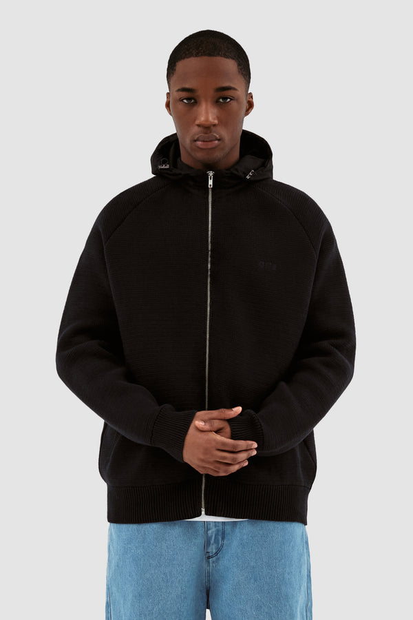 Kole Knit Hoodie - Black