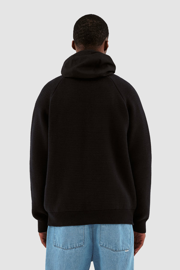Kole Knit Hoodie - Black