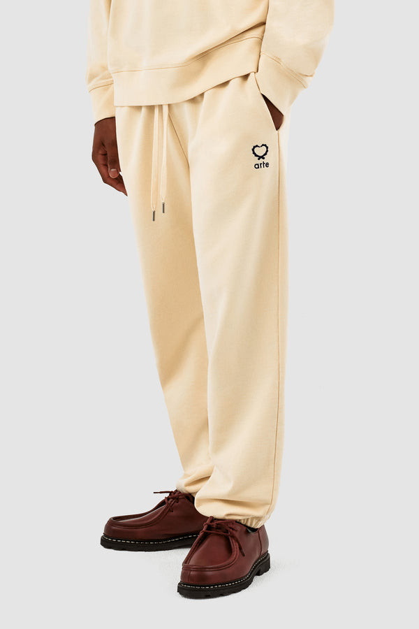 Tristian Heart Pants - Cream