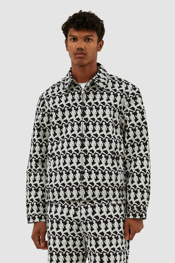 Jones Allover Jacket - Navy/Cream