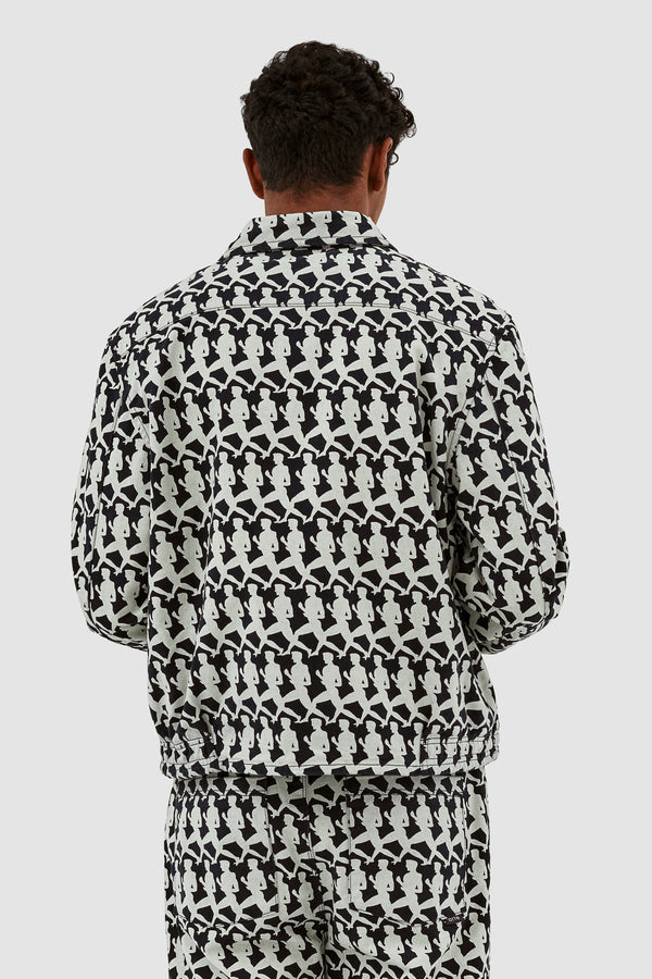 Jones Allover Jacket - Navy/Cream