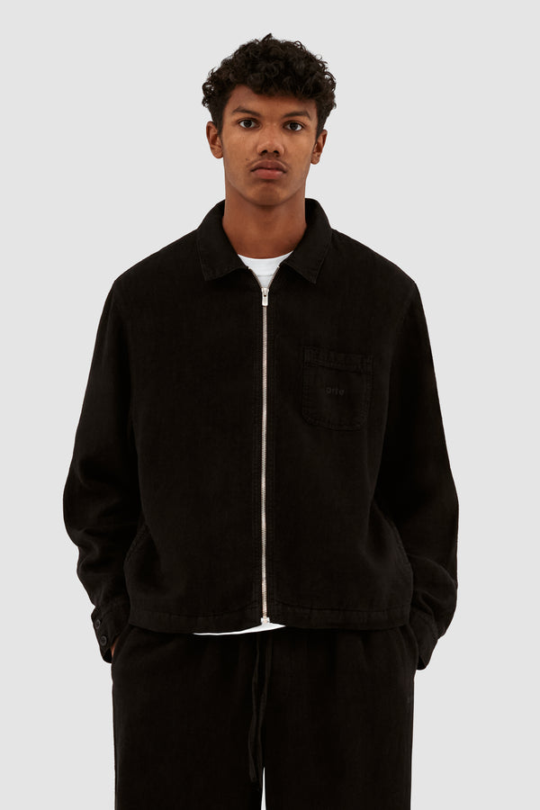 Jan Linnen Jacket - Black