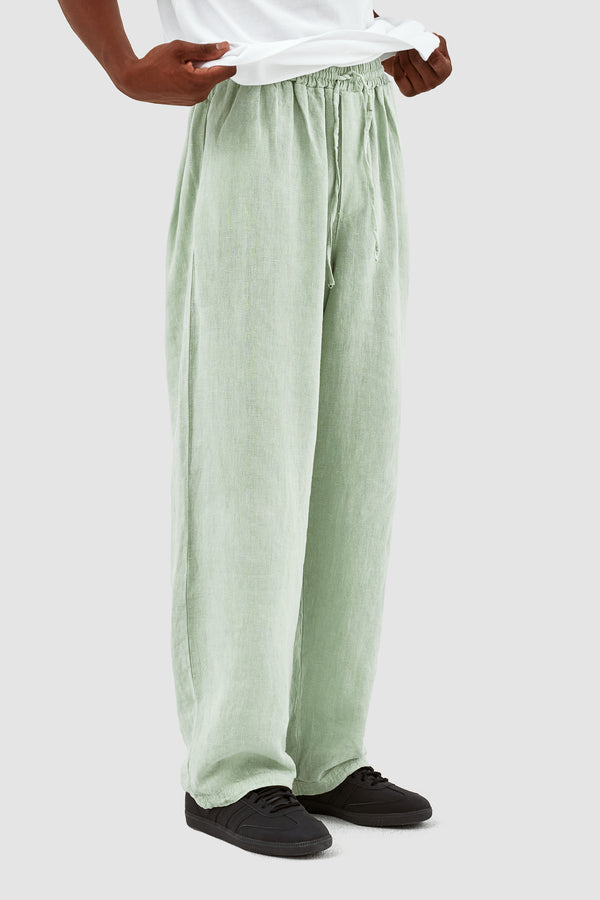 Jan Linnen Pants - Green