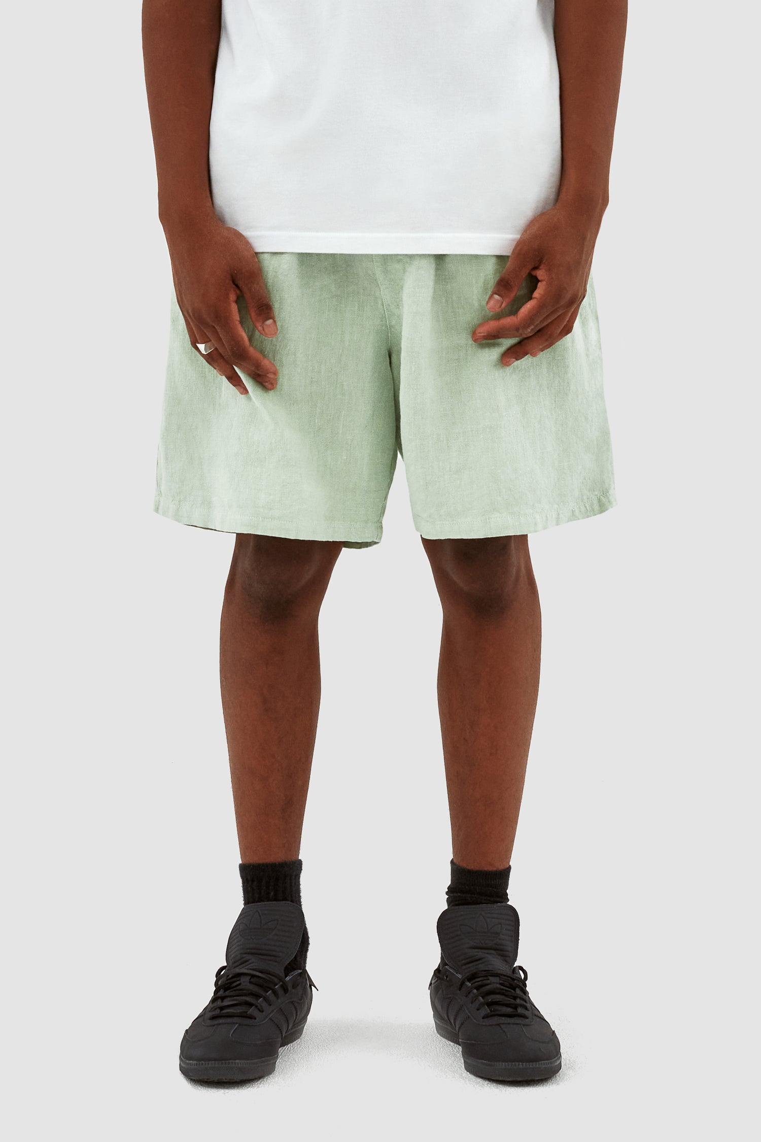 Jan Linnen Shorts - Green