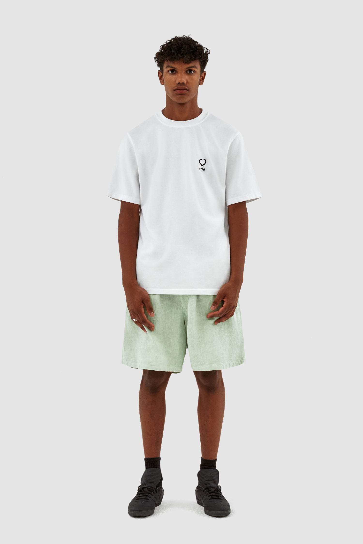 Jan Linnen Shorts - Green