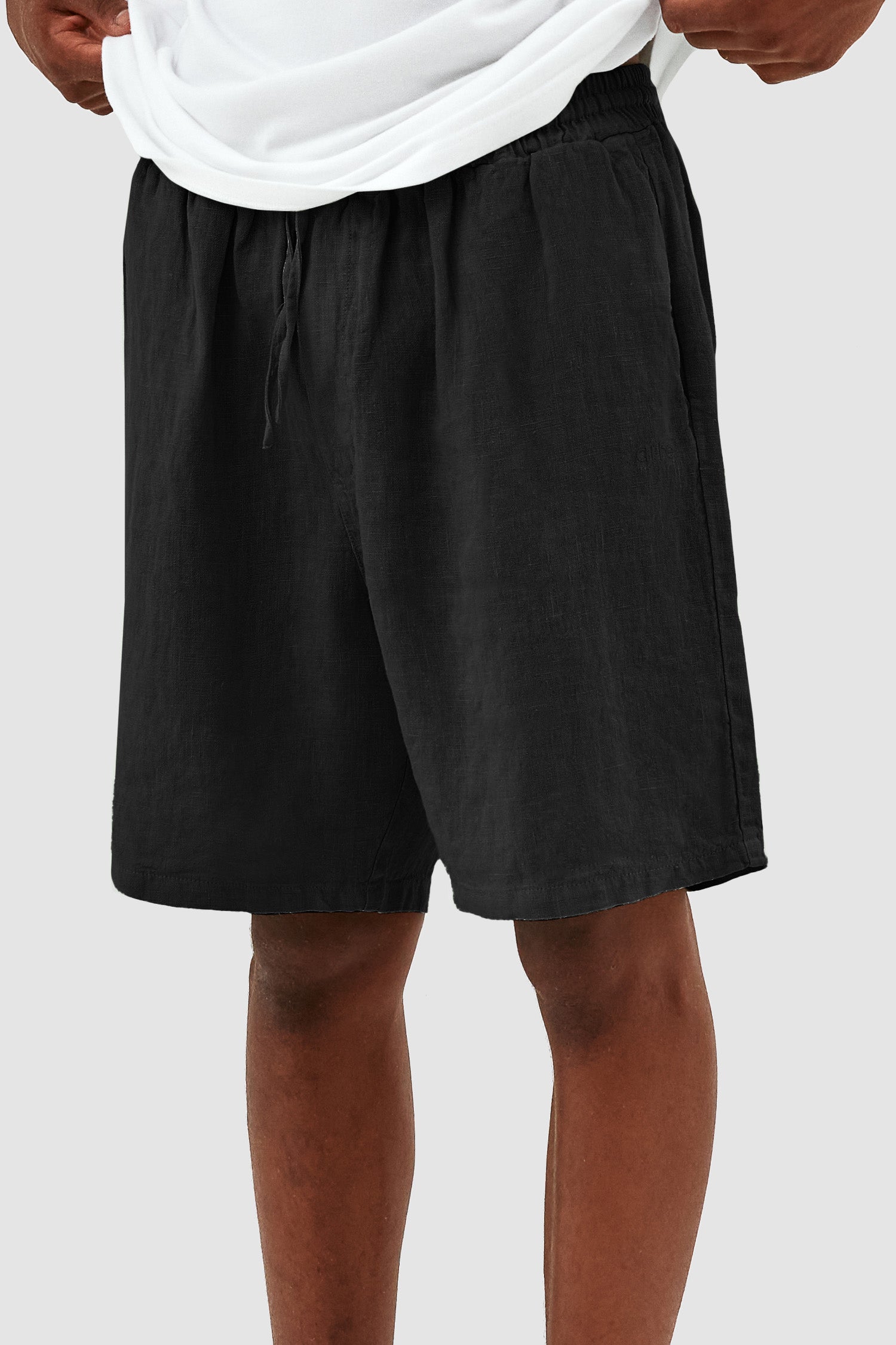 Jan Linnen Shorts - Black
