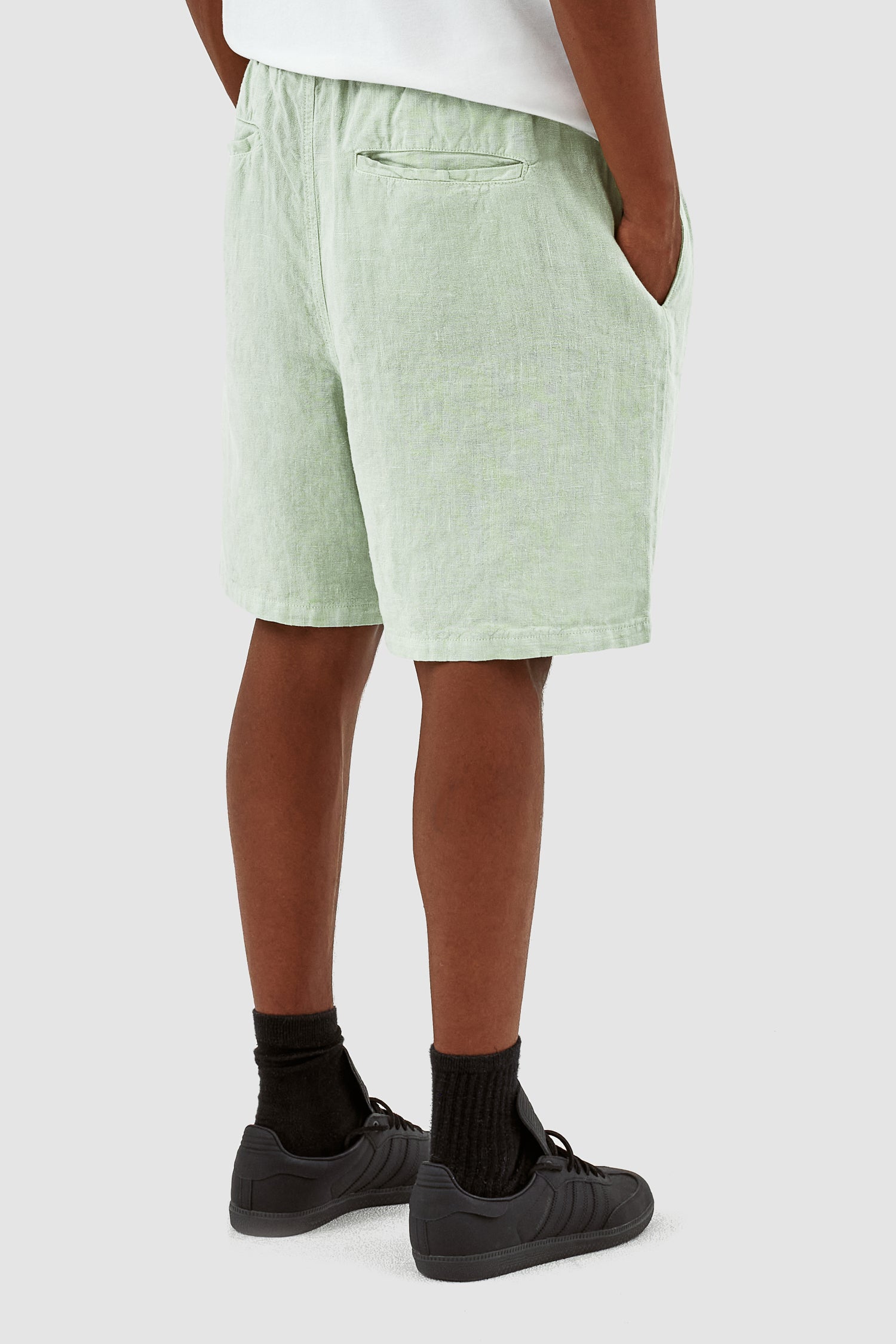 Jan Linnen Shorts - Green