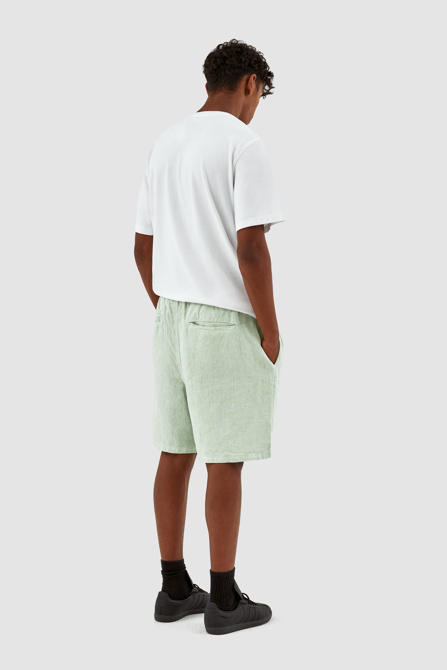 Jan Linnen Shorts - Green
