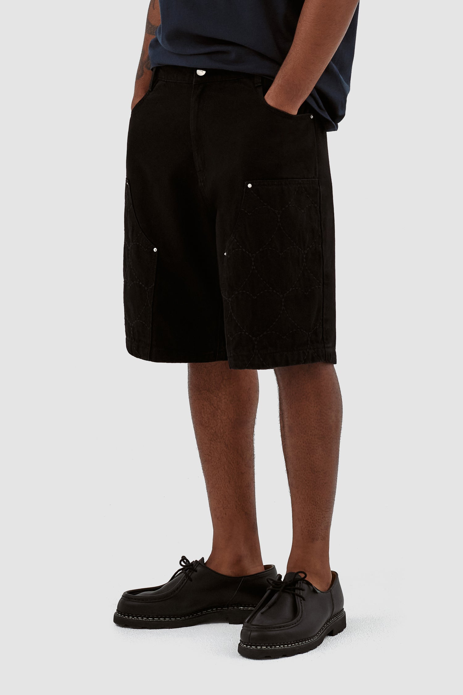 Serena Heart Shorts - Black