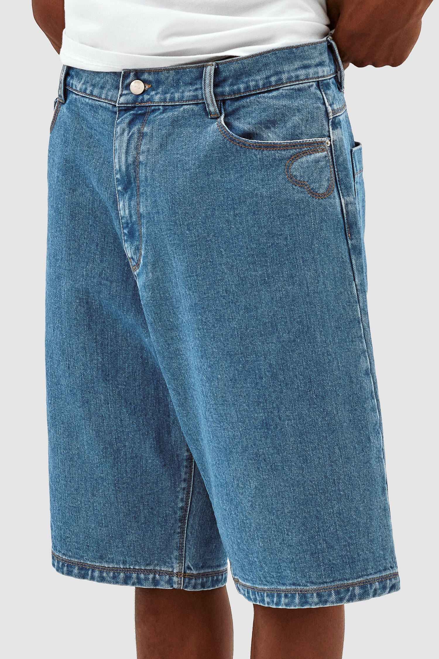 Silvain Heart Detail - Denim