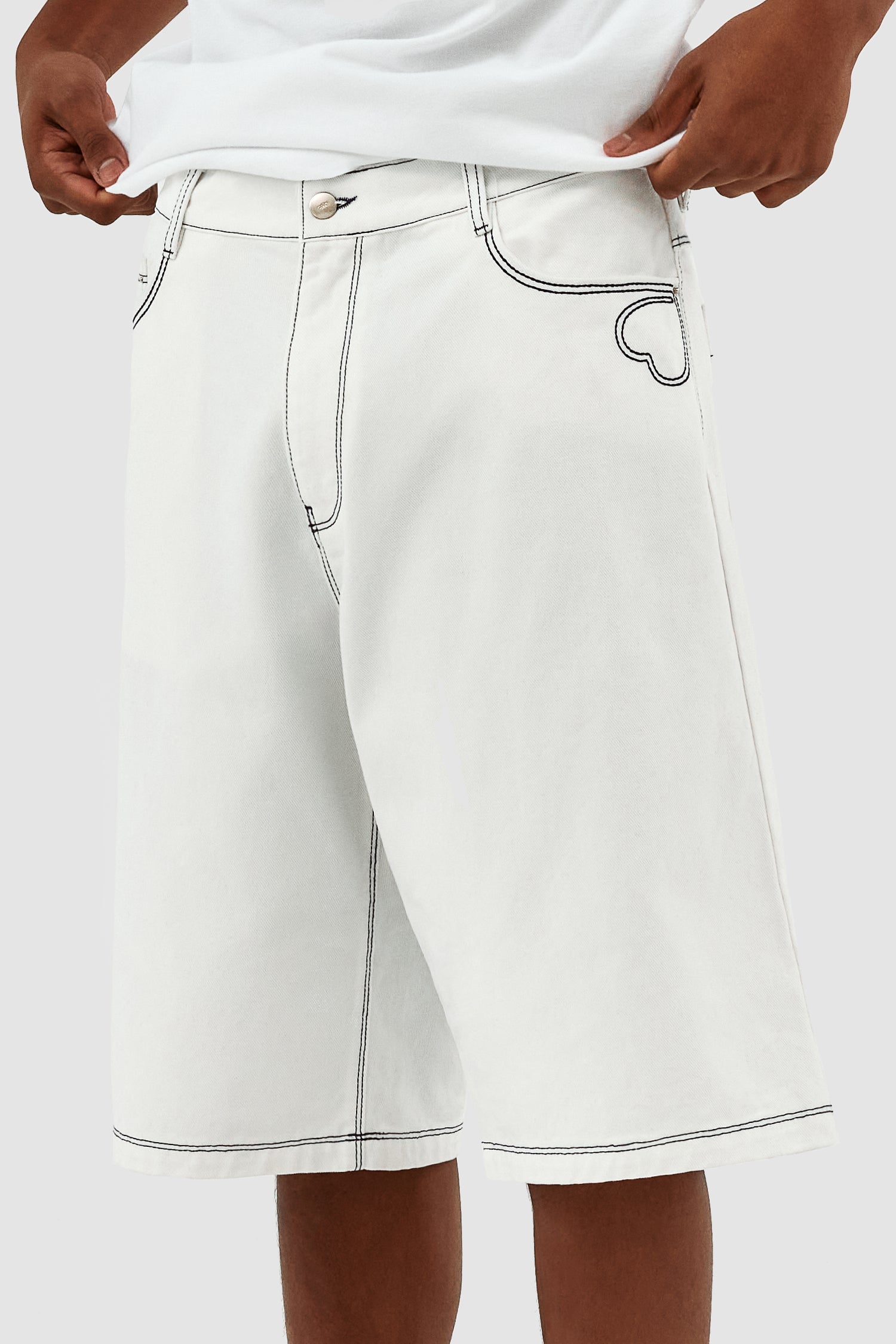 Silvain Heart Detail - White