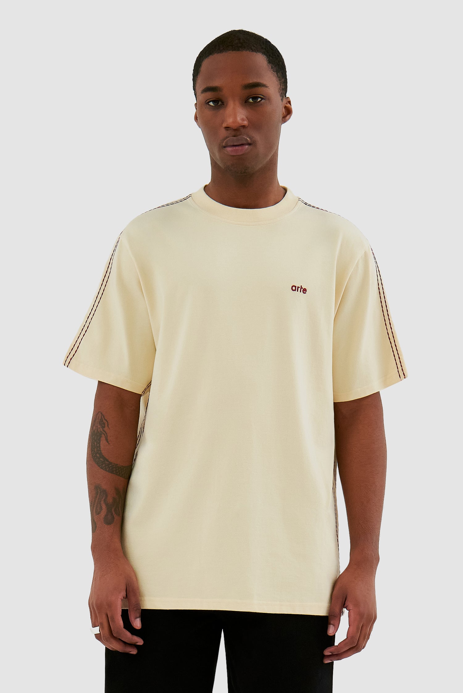Trevor Detail Sleeve Shirt - Cream