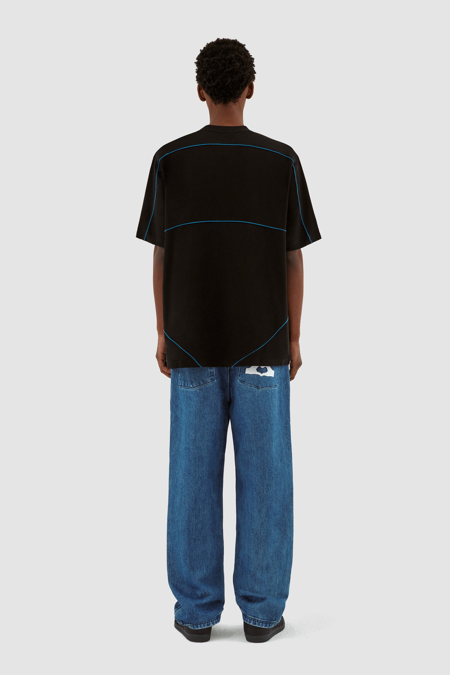 Trevor Contrast T-shirt - Black