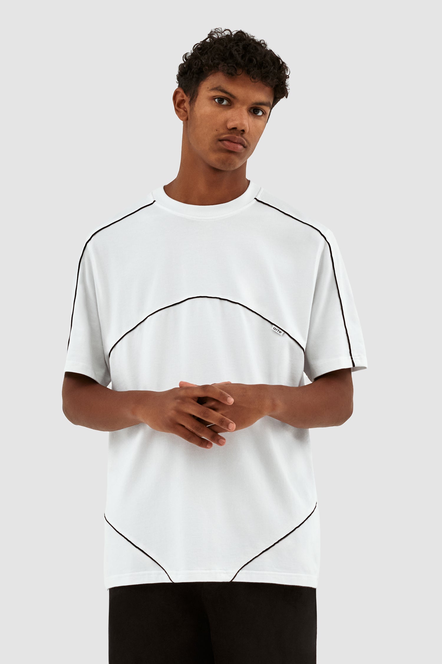 Trevor Contrast T-shirt - White