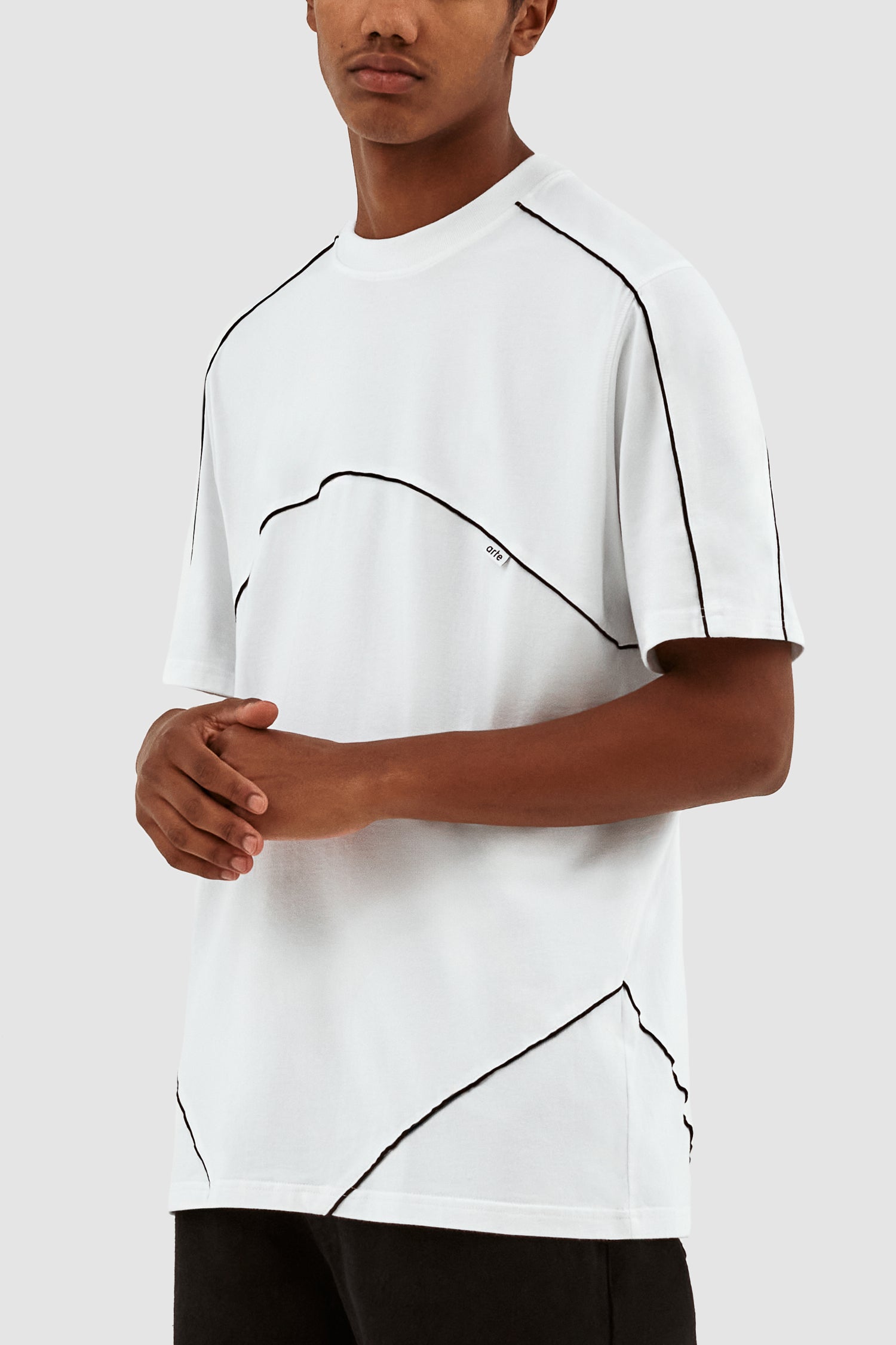 Trevor Contrast T-shirt - White