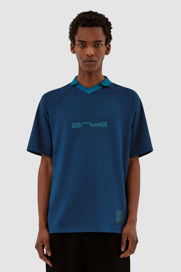 Taylor Collar T-shirt - Navy