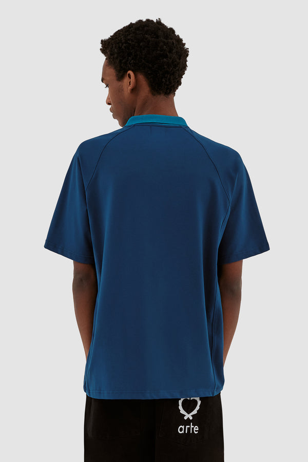 Taylor Collar T-shirt - Navy