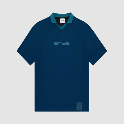 T-shirt à col Taylor - Marine