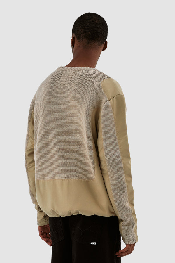 Kris Contrast Sweater - Cream