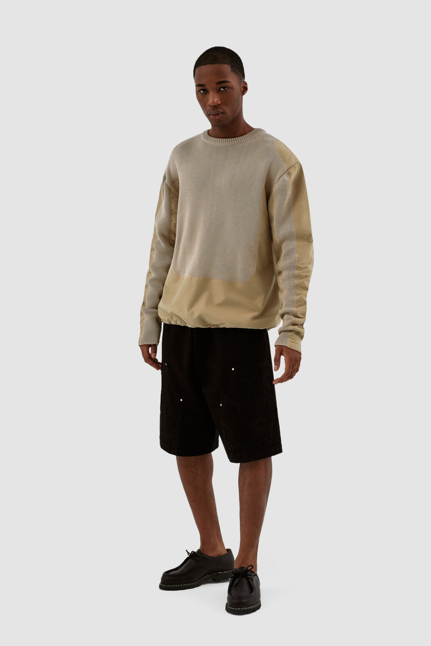 Kris Contrast Sweater - Cream