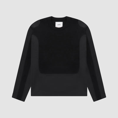 Kris Contrast Sweater - Black