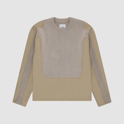 Kris Contrast Sweater - Cream