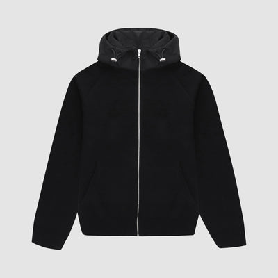 Sweat à capuche en maille Kole - Noir