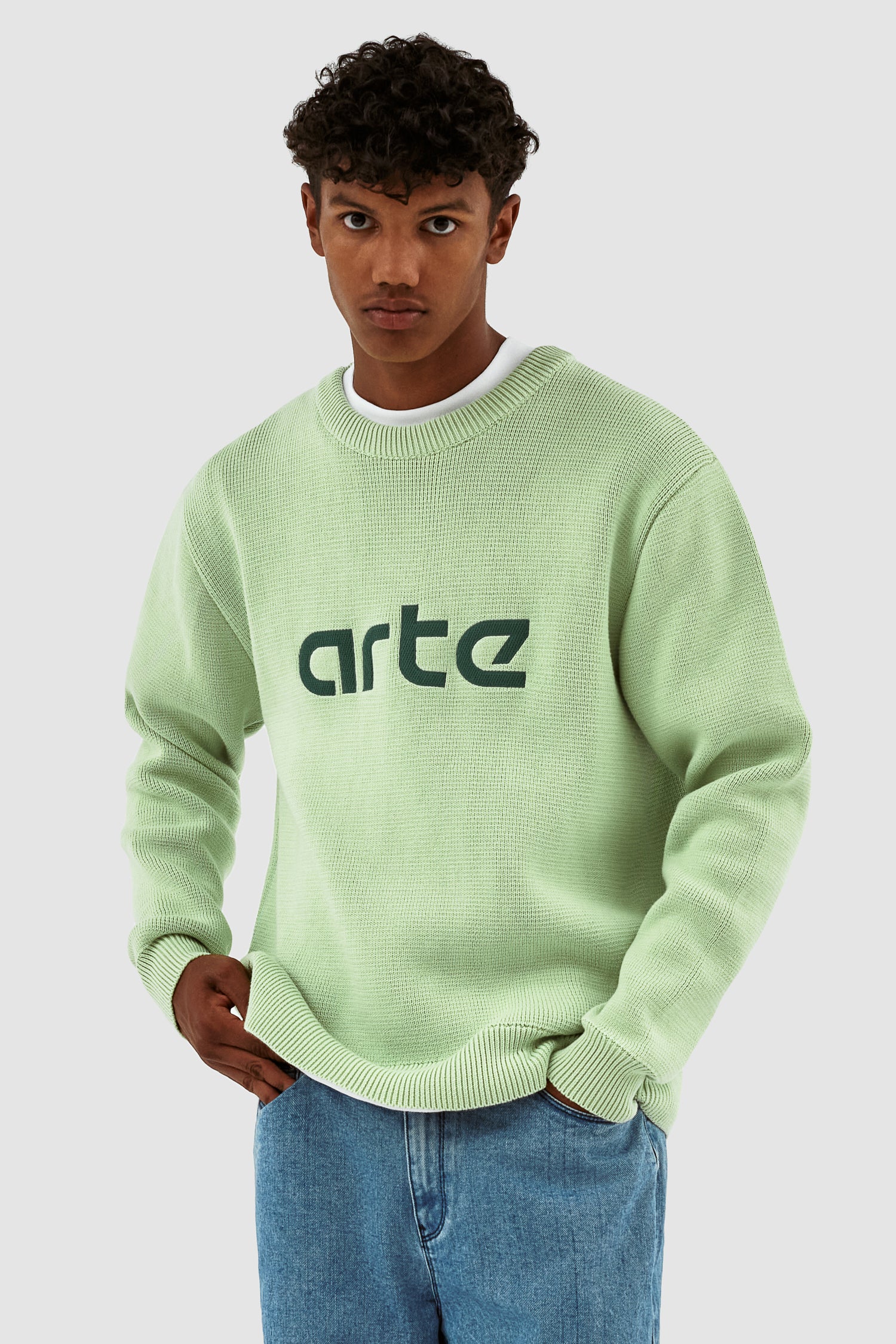 Kris Logo Sweater - Light Green