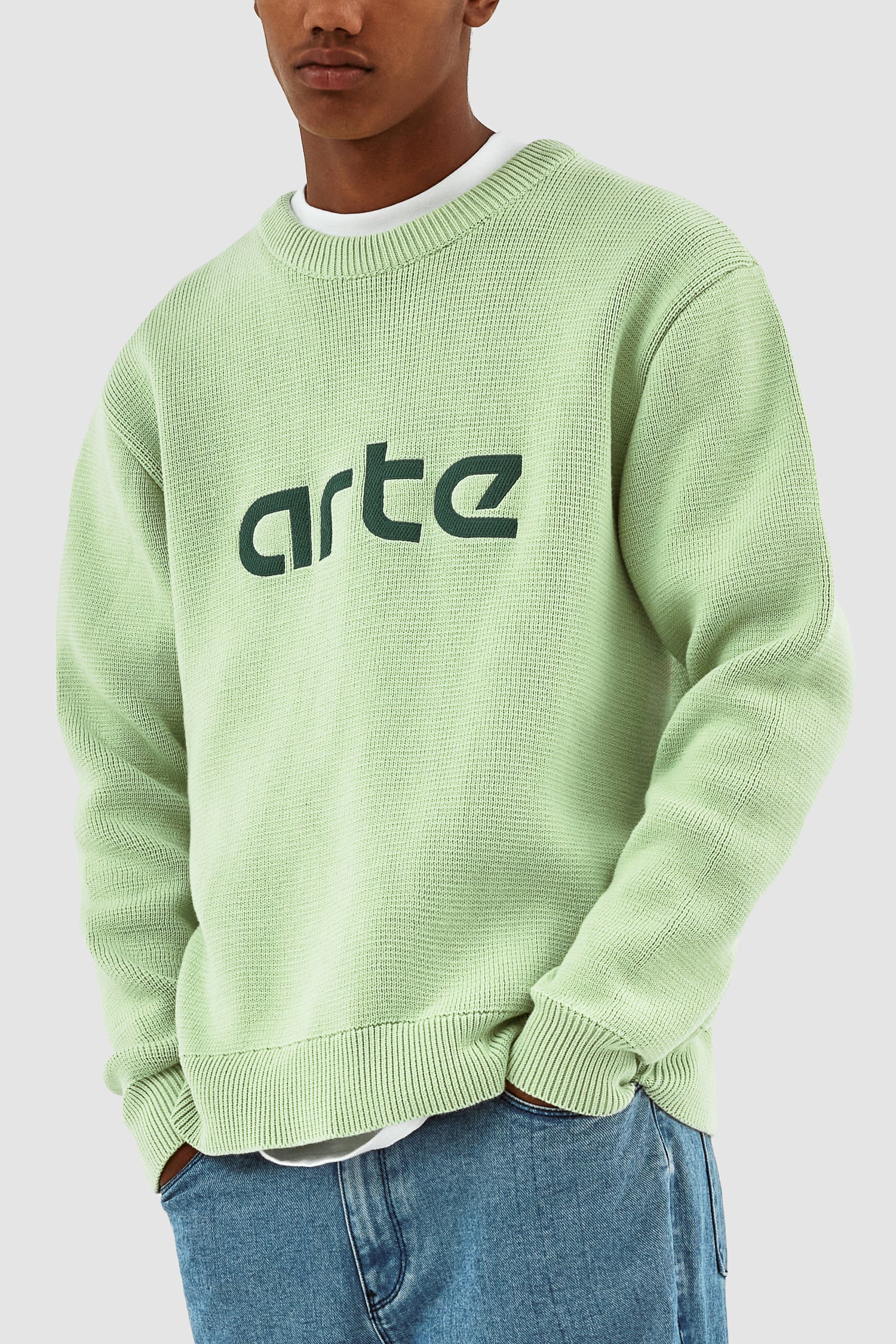 Kris Logo Sweater - Light Green
