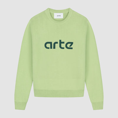 Pull à logo Kris - Vert clair
