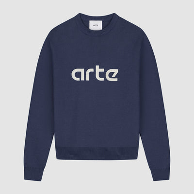 Pull à logo Kris - Marine