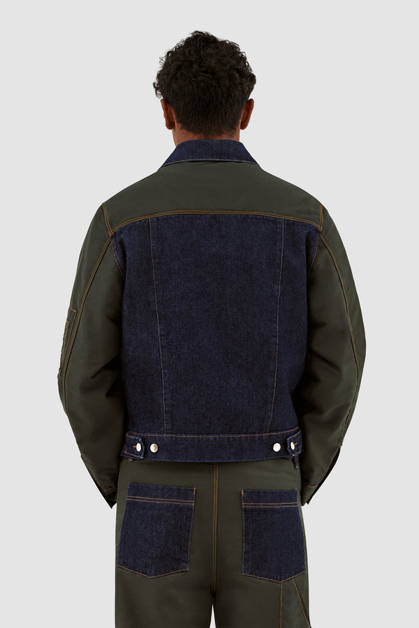Jones Multi Jacket - Denim/Green