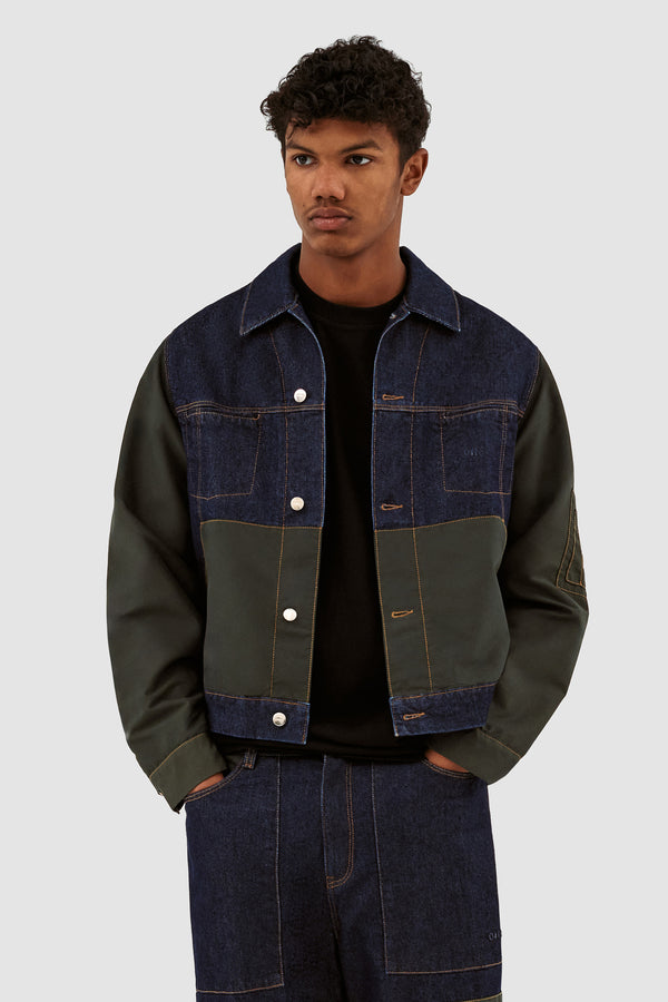 Jones Multi Jacket - Denim/Green