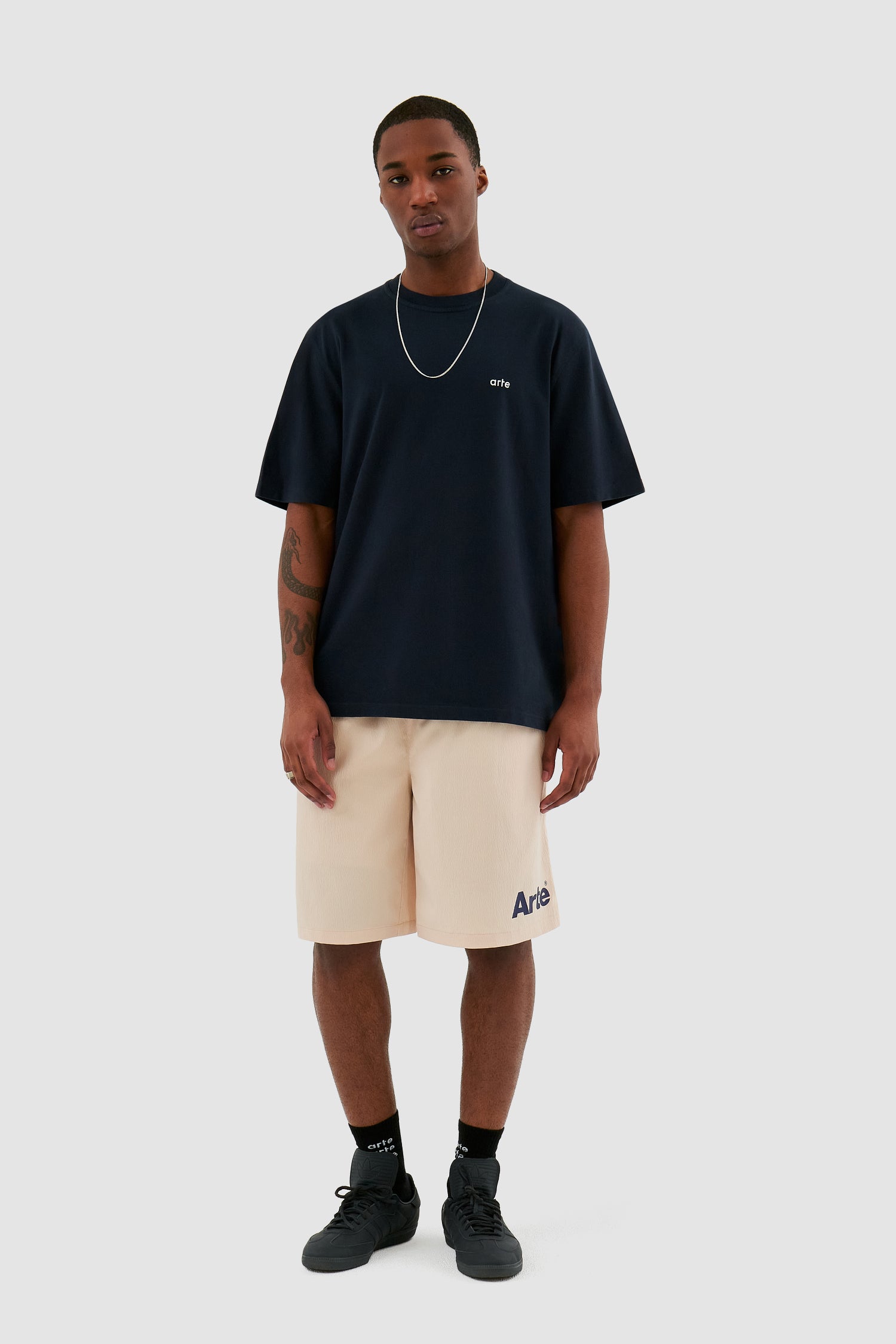 Samuel Logo Shorts - Cream
