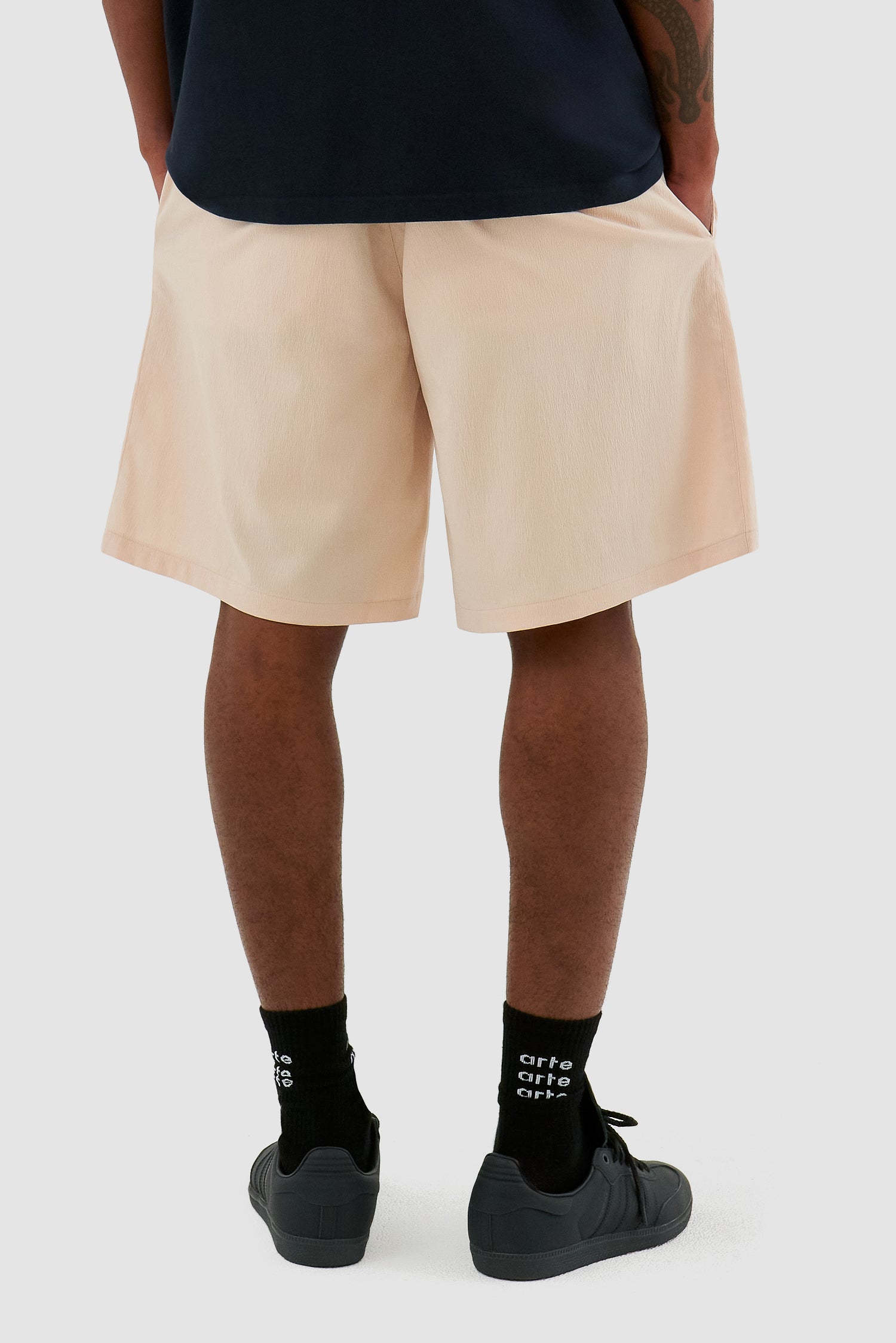 Samuel Logo Shorts - Cream